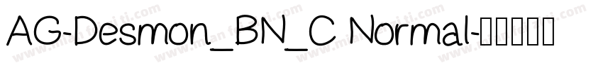 AG-Desmon_BN_C Normal字体转换